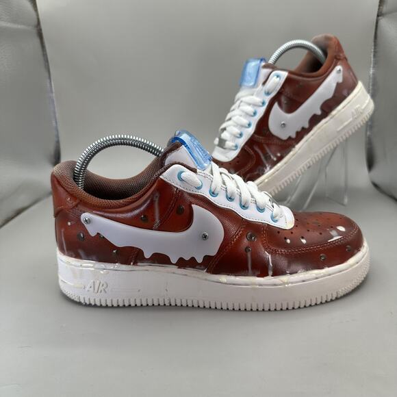 Nike Other - Nike Air Force 1 Low Custom Sneakers “Cookies” N Milk Men’s 7 US/ Women’s 8.5 US